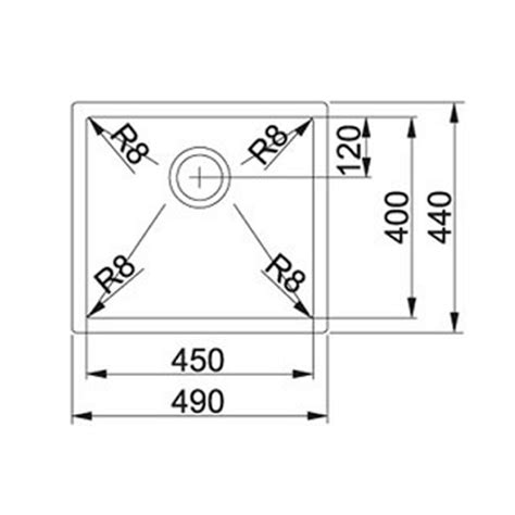 Franke Kitchen Sink Undermount Single Bowl Pzx 110 45 Haus Square Pte Ltd