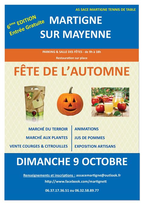 F Te De Lautomne Martign Sur Mayenne Commune De Sac