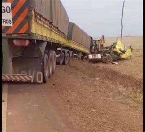 Caminhoneiro morre em acidente entre caminhão de gado e carreta na MT