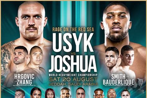 Anthony Joshua vs Oleksandr Usyk 2 undercard: who's fighting? - Sportszion