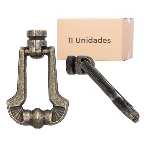 Kit 11 Puxadores Puxador Ouro Velho Alca Para Moveis Antigos Shopee