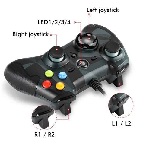 EasySMX ESM 9100 Wired Game Controller Gamepad Joystick With TURBO