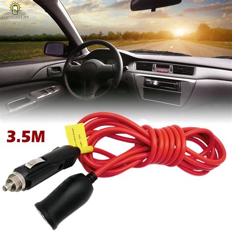 Ft Car Cigarette Lighter Extension Cord V V Car Charger Cigar