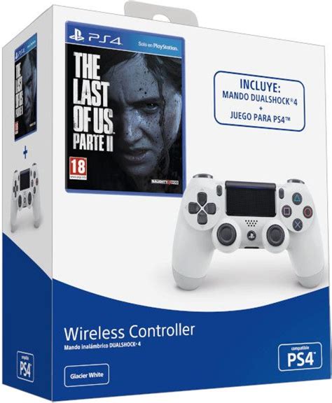 Mando Dualshock Glacier White The Last Of Us Parte Ii