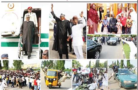 Jubilation In Abuja Others As Buhari Returns After 104 Days Punch