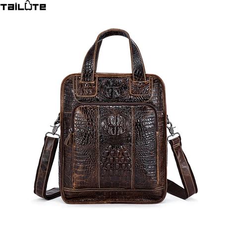 Alligator Genuine Leather Men Bag Briefcase Fashion Man Business