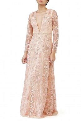 Buy Nude Net Gown By Anita Dongre At Aashni And Co