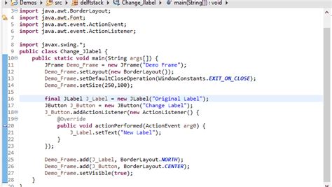 Change The JLabel Text In Java Swing Delft Stack