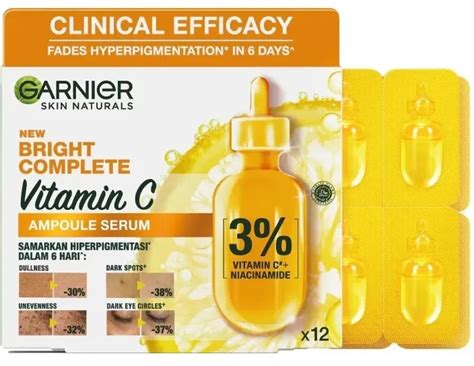 Garnier Bright Complete Vitamin C Ampoule Serum Ingredients Explained