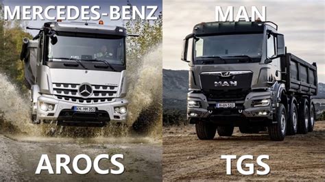 2021 MAN TGS Vs Mercedes Benz AROCS Offroad Trucks YouTube Benz