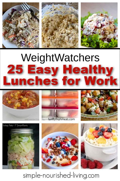 25 Easy Low Calorie Weight Watchers Lunch Ideas For Work • Simple