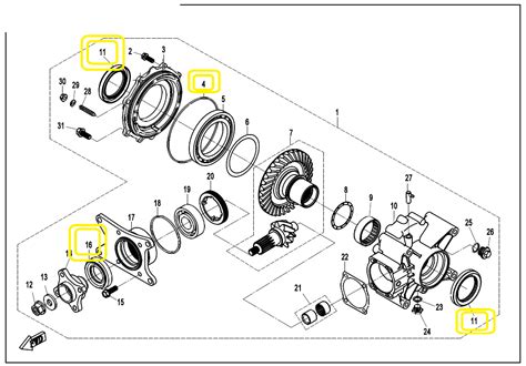 Kit Simeringuri Grup Spate Cfmoto Cforce