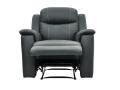 Fauteuil Relax En Cuir De Vachette Et Coloris Gris EVASION