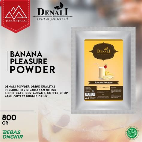 Jual Denali Frappe Powder Banana Pleasure Bubuk Minuman Shopee Indonesia