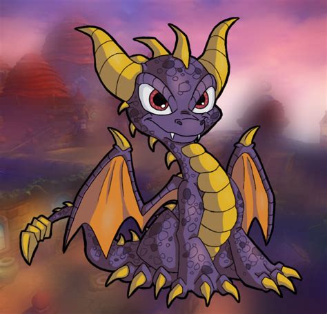 Collab Skylander Spyro By Shelafox On Deviantart Spyro The