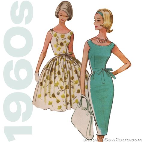 Mccalls 5813 1960s Vintage Pattern Scoop Neck Dress Sewing Pattern