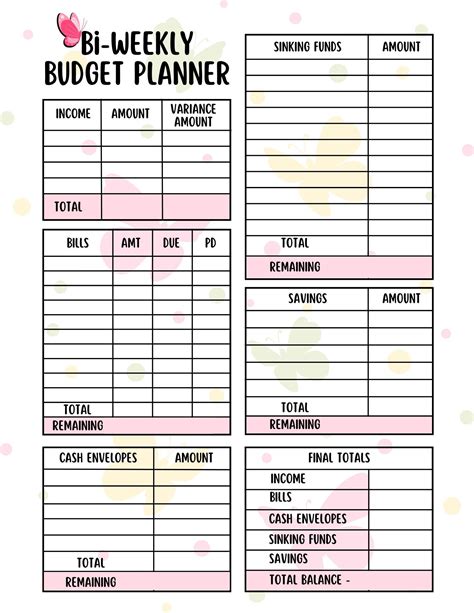 Ultimate Budget Planner Printable Budget Planner Monthly Budget Bill