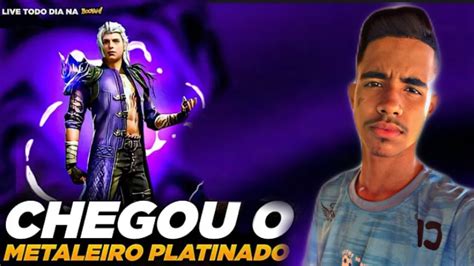 Free Fire Ao Vivochegou Metaleiro Platinado Na Maquina De Pimbalrumo