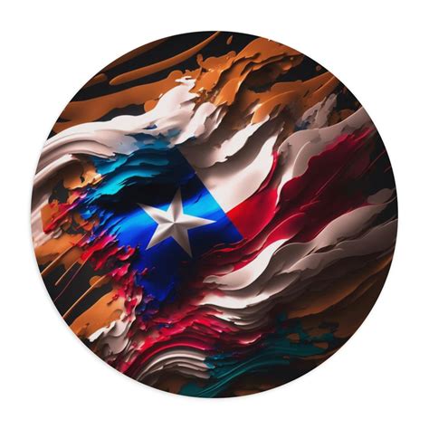 Puerto Rico Abstract Flag Mouse Pad Antojo Boricua