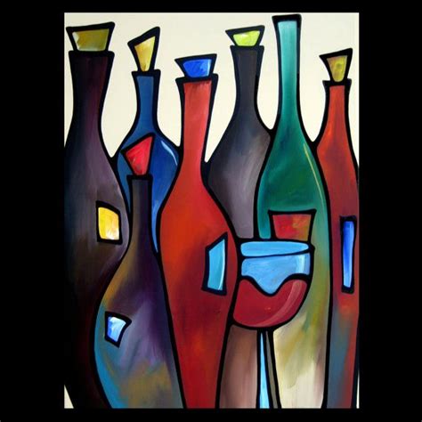 Open Bar Original Large Abstract Contemporary By Fidostudio 60000