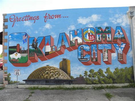 Oklahoma City Landmarks Mural Oklahomas Official