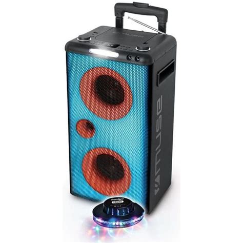 Enceinte Autonome Muse M Dj Led Party Box Portable Avec