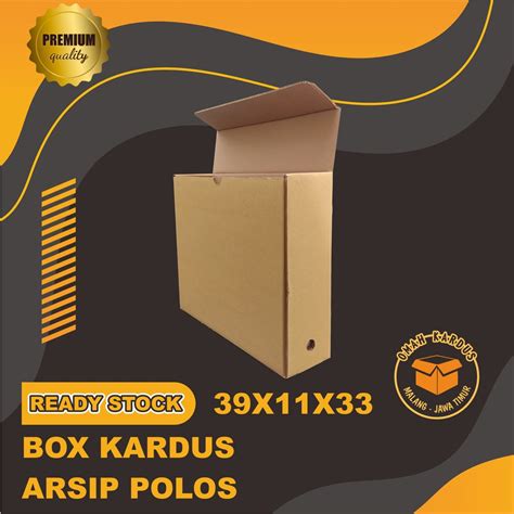 Jual KARDUS BOX ARSIP 39x11x33cm Box File Box Dokument Kardus