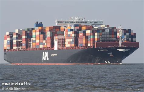 Ship Apl Sentosa Container Ship Registered In Malta Vessel Details