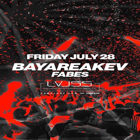 Bayareakev Lvl Tickets At Temple Nightclub In Sf By Temple