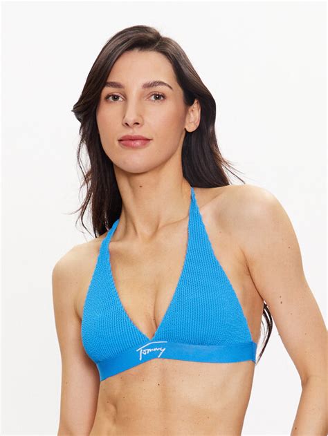 Tommy Jeans Bikini Oberteil UW0UW04489 Blau Modivo De