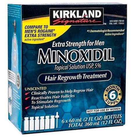 Kirkland Minoxidil 5 6 Meses Produto No Brasil Envio Imediato