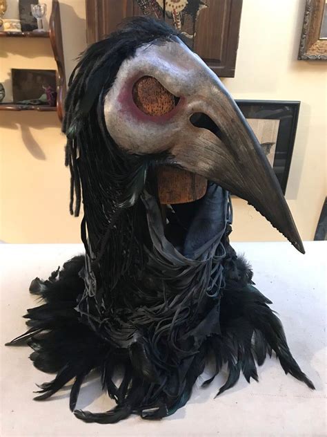 Raven Skull Mask And Headdress Etsy In 2020 Raven Skull Skull Mask