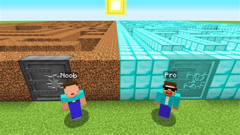 LABIRINTO NOOB Vs LABIRINTO PRO No MINECRAFT YouTube