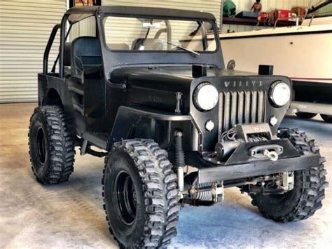 1953 Jeep Willyâs CJ 3b Flat Fender High Hood for sale photos