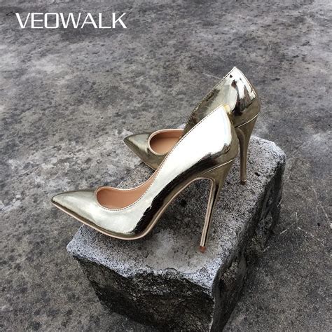 Veowalk Marca Primavera Feminina Sexy Salto Alto Extremo Sapatos