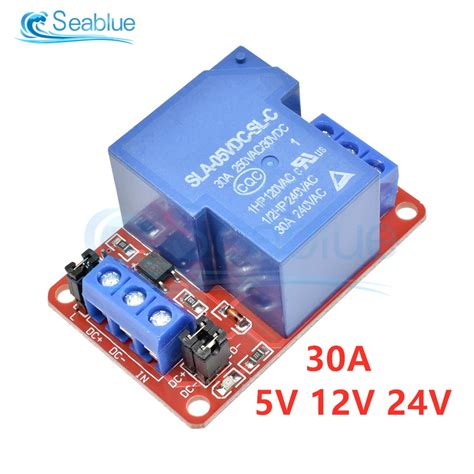 DC 5V 12V 24V 30A High Power 1 Channel Relay Module With Optocoupler H