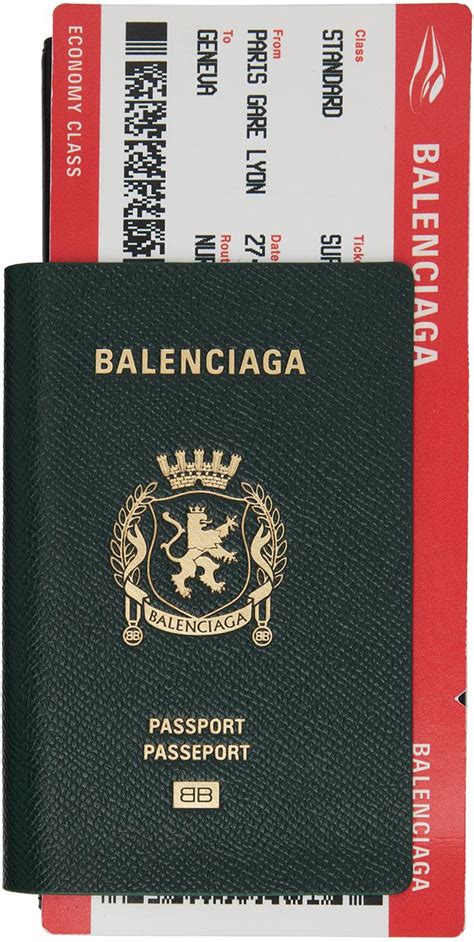 Balenciaga Passport Long 1 Ticket Wallet In Black For Men Lyst