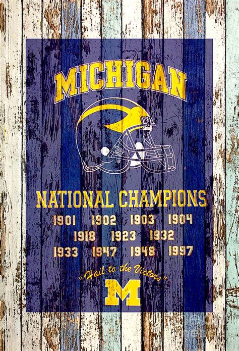 Michigan Football Banner Digital Art by Steven Parker - Fine Art America