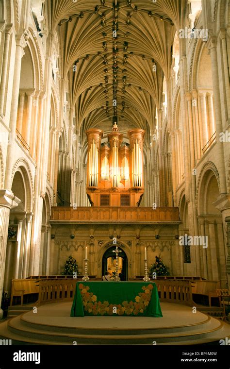 Interior Norwich cathedral England Stock Photo - Alamy