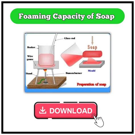 Foaming Capacity Of Soaps Project Pdf Knowledge Cycle