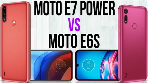 Moto E7 Power Vs Moto E6s Comparativo YouTube