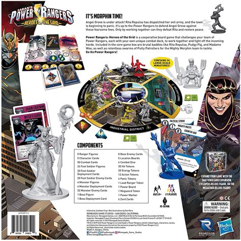 Power Rangers Heroes Of The Grid Board Game Recess Games Llc