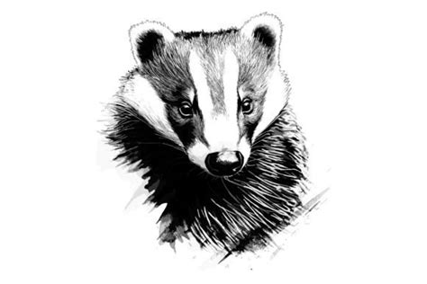 Badger Clipart Graphic by Illustrately · Creative Fabrica