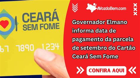 Governador Elmano Informa Data De Pagamento Da Parcela De Setembro Do