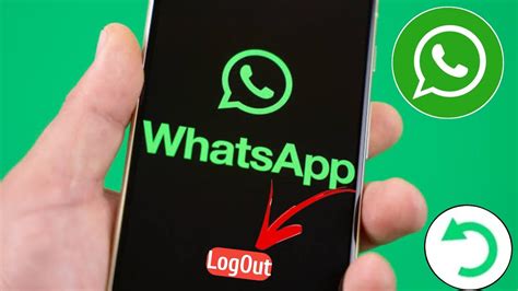 How To Logout Whatsapp Account Android Ios Youtube