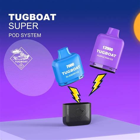 Tugboat Super 12000 Puff Disposable Cartridges 50mg 5 Pack Royalty