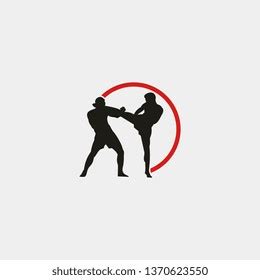 Kickboxing Logo Template Stock Vector (Royalty Free) 1370623550 ...