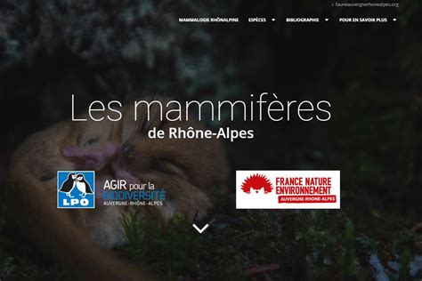 Atlas Mammifères de Rhône Alpes faune drome org