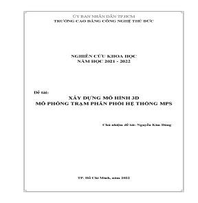 Xây dựng mô hình 3d mô phỏng trạm phân phối hệ thống mps