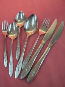 Oneida Ember Glow 7pc Oneidacraft Deluxe Stainless Flatware Silverware